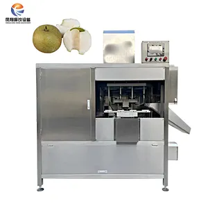 Máquina de descascar frutas automática completa, peeling de frutas, maçã, peeling, máquina de corte