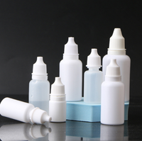 Flacon compte-gouttes transparent de 5/10/15/20 ml avec bouchon blanc pour médicaments liquides
