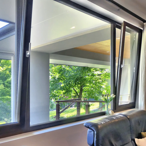 Fenêtre à battant insonorisée en alliage d'aluminium thermique de haute qualité avec double vitrage trempé et <span class=keywords><strong>serrure</strong></span> étanche <span class=keywords><strong>pour</strong></span> appartement et hôtel - Product Image 6