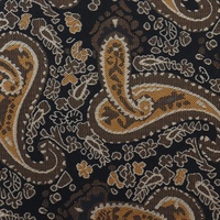 Xinli Groothandel Custom Bruin Microfiber Classic Paisley Geweven Das Mannen Polyester Ascot Tie