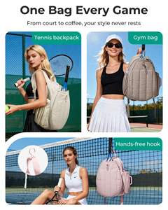 Bolsa <span class=keywords><strong>de</strong></span> Deporte Unisex para Tenis y Gimnasio, con Capacidad para 2 Raquetas, Compartimento para Zapatos, Bolsillo Impermeable para Artículos Mojados, Apta para Laptop <span class=keywords><strong>de</strong></span> 15.6 Pulgadas, Bolsa <span class=keywords><strong>de</strong></span> Viaje para Fin <span class=keywords><strong>de</strong></span> Semana - Product Image 6