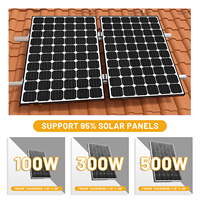 Crochet de toit de tuile solaire pour système de tuile solaire-Haute qualité AL6005-T5 SUS304 Matériau 25 ans de service Système de montage solaire