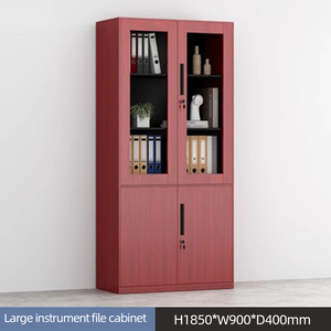 Armoire de classement moderne en acier réglable à grain de bois avec tiroirs verrouillables pour utilisation en salle de sport - <span class=keywords><strong>Rangement</strong></span> de bureau commercial - Product Image 5