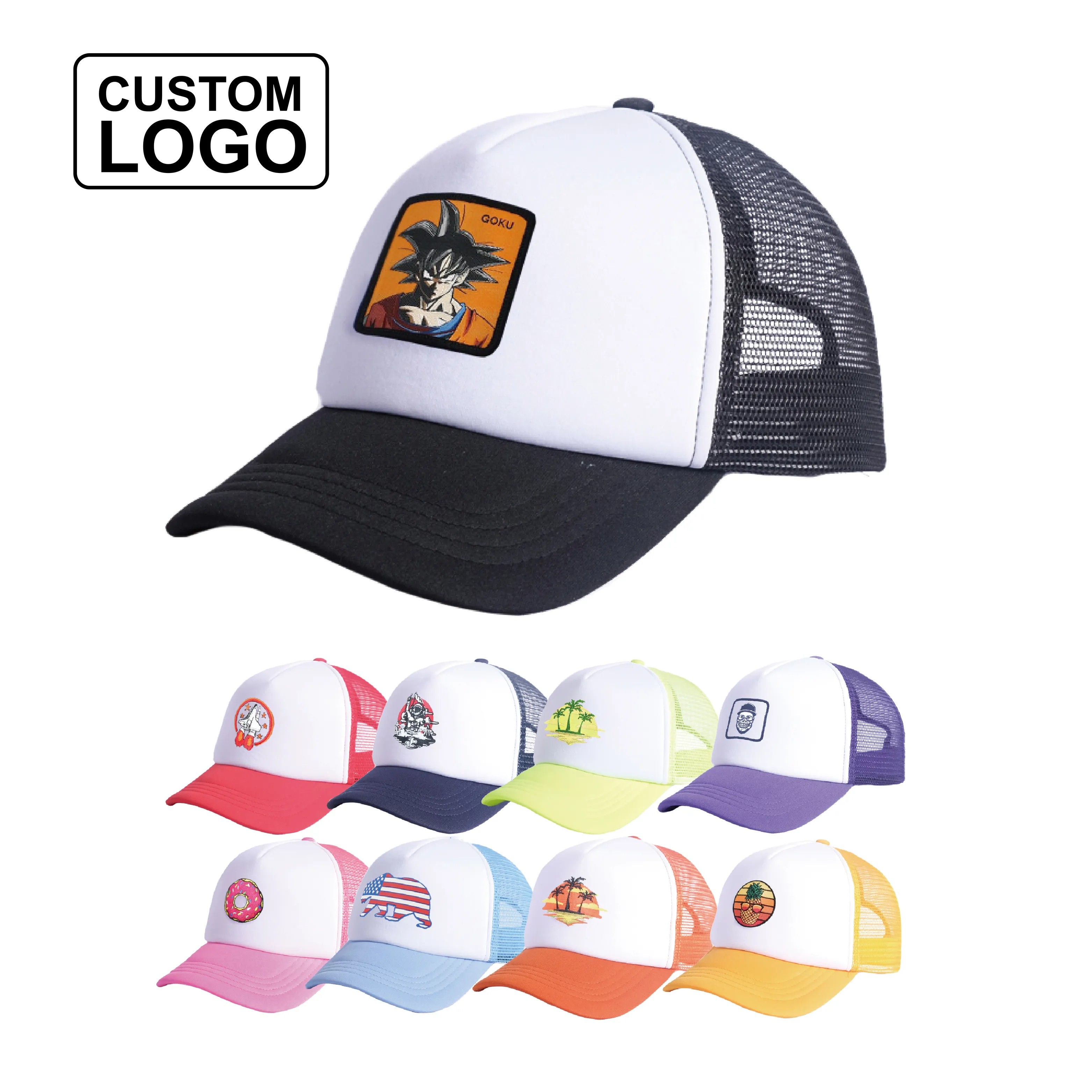 Comfortable Unisex Plain Fashion Adults Baseball Caps Foam Front Trucker Hats with Custom Logo