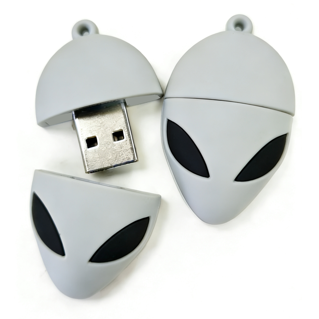 Customized Alien 8GB 16GB 32GB 64G USB 3.0 High Speed USB Storage DJ Cool Student Office Travel USB Flash Drive