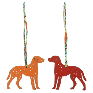 Thời trang dễ thương 3mm Độ dày PU da động vật Túi Mặt dây chuyền Puppy Dog Charms Keychain Dalmatian Poodle cho túi xách và ví - Product Image 5