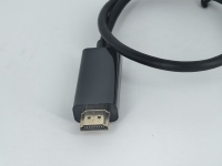 Câble adaptateur DP haute définition avec charge rapide 3A, matériau PVC, blindage tressé pour téléphone portable, ordinateur et appareil photo