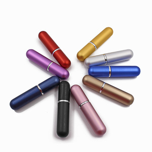 Luxury pink Aluminum 5ml Pump Refillable Travel Mini Glass Perfume Spray Bottle Cosmetic Pocket Perfume <strong>Atomizer</strong> - Product Image 2