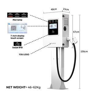 Nueva Estación de Carga Rápida para Vehículos Eléctricos de 20/30/40KW CCS2 NACS GBT Ocpp DC, para Uso Comercial y Doméstico, Montada en el Suelo - Product Image 3