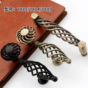 Lccdis European Style Birdcage Cabinet Handles Iron Plated Furniture Hardware For Wardrobe And Cabinet - Product Image 2