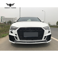 Tuyau d'échappement de diffuseur arrière de pare-chocs de voiture de Conversion de haute qualité 2017-2019 Bodykit pour la mise à niveau d'Audi A3 au Kit de carrosserie RS3