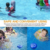 Distributeur de chlore flottant de 5 pouces pour piscines, matériau PP pour comprimés de 1,5 pouces, outils et accessoires pour piscines