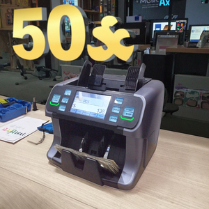 Contador de billetes comercial OKYO, cantidad total inteligente, 800 unidades/minuto, detección CIS, <span class=keywords><strong>200</strong></span> unidades/tolva para billetes en <span class=keywords><strong>euros</strong></span> y dólares - Product Image 6