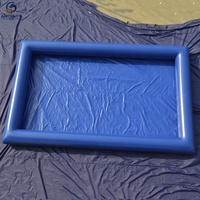 Airtight paddel boot pool 0.9mm PVC-plane langlebig platz aufblasbare wasser ball pool