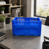 Caisse en plastique ventilée empilable pour la récolte et le transport de fruits et légumes