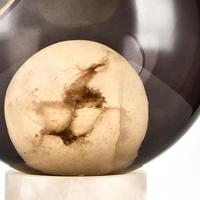 Lampe de table en marbre naturel espagnol, vente directe usine, interrupteur à bouton minimaliste moderne pour hôtels