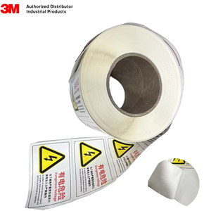 Étiquettes de transfert thermique 3M 7818, blanc brillant, durables, imperméables, résistantes aux hautes températures, adhésifs 350, autocollants - Product Image 1