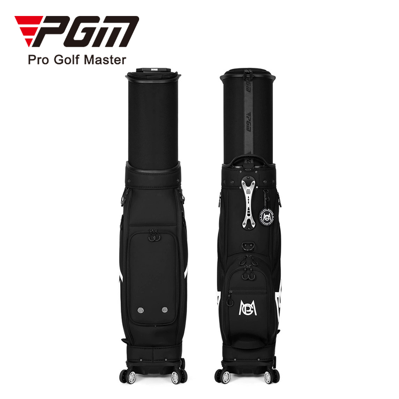 PGM QB153 Golf Travel Bag - Ultimate Hard Case with Wheels
