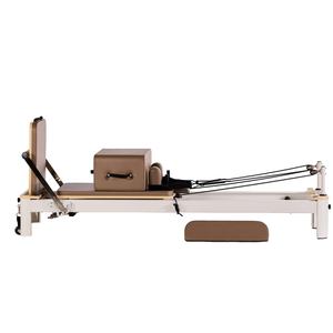Lit de Pilates en alliage d'aluminium commercial, pour studio et usage domestique, barre de repose-pieds réglable, machine de Pilates blanche durable - Product Image 4