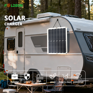 Panneau solaire flexible à haute efficacité 20W 30W <span class=keywords><strong>50W</strong></span> pour panneau photovoltaïque solaire de camping de canotage de RV - Product Image 5