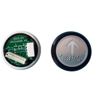 Bouton d'ascenseur géant Kone A4J16463 A4J16465 en acier inoxydable, pièces industrielles - Product Image 4