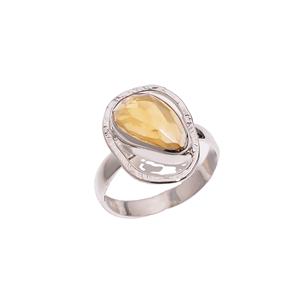 Custom Made 925 Sterling <b>Silver</b> Yellow Citrine <b>Ring</b> Fine Jewelry for Women's Wedding Party Cute Style Bulk Wholesale <b>Set</b> - Product Image 1