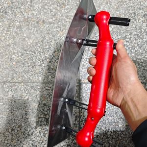 Truelle à Main Réglable Dix-Huit Monstres, <span class=keywords><strong>Grattoir</strong></span> à Mastic et Couteau à Enduire, Outil de Finition pour Maçonnerie avec Lame en Acier Inoxydable et Manche en Bois - Product Image 1