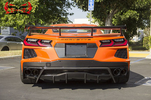 Chất lượng cao khô sợi Carbon khuếch tán phía sau cho Chevrolet Corvette C8 Z51 khô sợi Carbon bội môi hoàn hảo đồ đạc 2020-2023 - Product Image 5