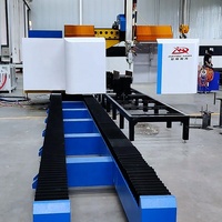 Machine de découpe laser à fibres pour acier structurel en forme de H, système de contrôle Cypcut, Yaskawa AI/BMP pour une découpe de métal de haute précision