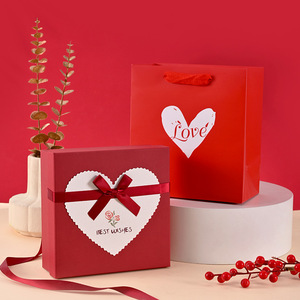 2025 Hình Dạng Tùy Chỉnh Và Logo Gấp Hộp Valentine Của Ngày Thiên Đàng Trái Đất Nắp Hộp Màu Đỏ Hình Trái Tim Hộp Quà Tặng Cho Son Môi Nước Hoa - Product Image 2