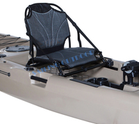 360 Siège de bateau de pêche pivotant Premium Dossier réglable Bass Raider Compatible-Noir pour le surf