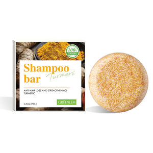 Champú Sólido Anticaída GREENLEM con Jengibre y Cúrcuma Naturales para Cabello Fino, Cero Desperdicio, Impresión Serigráfica, Guangdong - Product Image 6