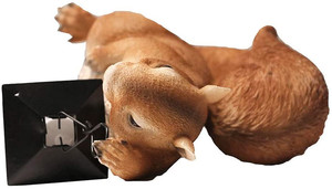 Lampe Kerosene en bois pour l'extérieur, Statue <span class=keywords><strong>de</strong></span> jardin, ornement <span class=keywords><strong>de</strong></span> petit écureuil, décoration <span class=keywords><strong>de</strong></span> jardin <span class=keywords><strong>de</strong></span> printemps, couleur pleine, 10.2 pouces - Product Image 4