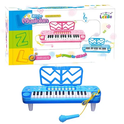 Children Education 32-Key Keyboard Singing Microphone Feet Multifunction Electronic Organ Piano Musical Instrument Toys Kids