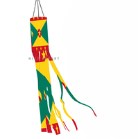 Drap de vent drapeau du Ghana, décoration patriotique d'extérieur, résistant à la décoloration, robuste, pour jardin, patio, véranda