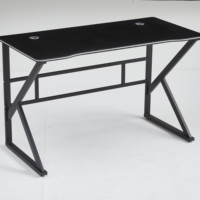 Bureau de jeu moderne noir personnalisé, nouveau design, table d'ordinateur, bureau d'étude pour la maison, le bureau, le salon, meubles