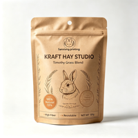 Sacs Doypack Personnalisés en Papier Kraft BOPP Imprimés Numériquement, Résistants à l'Humidité, pour Aliments pour Animaux de Compagnie, avec Fermeture Zip Refermable – Vente en Gros