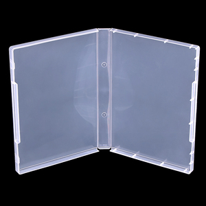 SUNSHING Boîte de rangement vide en plastique de 22 mm, style DVD sans moyeu, pour tampons éponge, brochures, billets et jeux de société - Product Image 1
