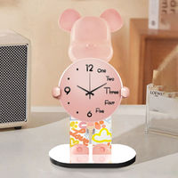 Reloj de Escritorio Estilo Influencer, Decoración Creativa para Sala de Estar, Comedor, Estudio, Dormitorio, Uso Doméstico, Moderno, Minimalista, Funcionamiento Silencioso