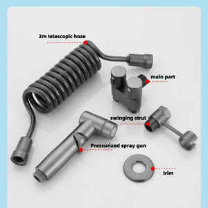 Новый <span class=keywords><strong>304</strong></span> из нержавеющей стали ручной аксессуар для ванной комнаты ручной настенный Душ Туалет Биде Спрей Набор для ванной комнаты - Product Image 3
