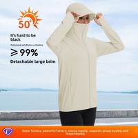 Veste à capuche unisexe grande taille, nouvelle collection 2026, protection solaire UPF50, légère, résistante aux plis