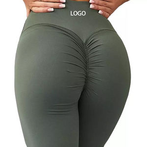 Leggings de entrenamiento de cintura alta con logotipo de etiqueta privada al por mayor - Product Image 1