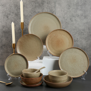 2025Modern Unique <b>Speckle</b> Glazed Stoneware Decorative Table Ware Dishes Plates <b>Dinnerware</b> <b>Sets</b> Wholesale Ceramic Dinner <b>Set</b> - Product Image 1