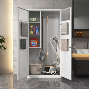 ตู้เก็บของโลหะเฟอร์นิเจอร์ห้องครัวราคาถูกอุปกรณ์ทำความสะอาดตู้เก็บของเครื่องมือสำหรับใช้ในซูเปอร์มาร์เก็ตและชั้นใต้ดินการออกแบบที่ทันสมัย - Product Image 4