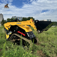 V1000 Compact Track Loader CE,Euro5 dengan Pengiriman Cepat, Harga Langsung Pabrik & Bucket 4-in-1 untuk Pekerjaan Pemindahan Tanah Serbaguna, Tersedia di Stok