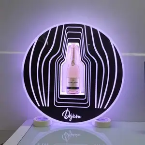 Round stripes bottle Presenter for Night Club