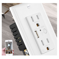 Prise intelligente pour la maison intelligente Tuya Wifi Zigbee Google Alexa, prise intelligente standard américaine, prise intelligente Alexa WIFI USB, prise murale