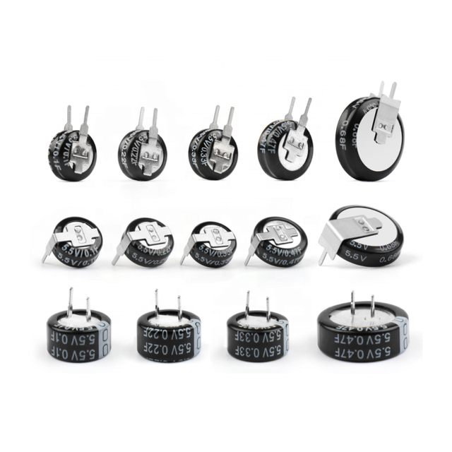 5.5V Supercapacitor 0.1 0.22 0.33 0.47 0.68 1 1.5 4.0F Super Capacitors H-Type V-Type C-Type Button Farad Capacitance