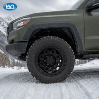 Jantes tout-terrain MSD 4x4, service OEM ODM pour une utilisation tout-terrain, jantes en alliage de 17 pouces, style Beadlock, finition noire brillante