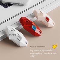 Couteau utilitaire rétractable mini portable anti-résidus, ouvre-emballage sûr pour l'ouverture de colis express